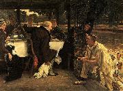 James Tissot The Prodigal Son in Modern Life oil painting